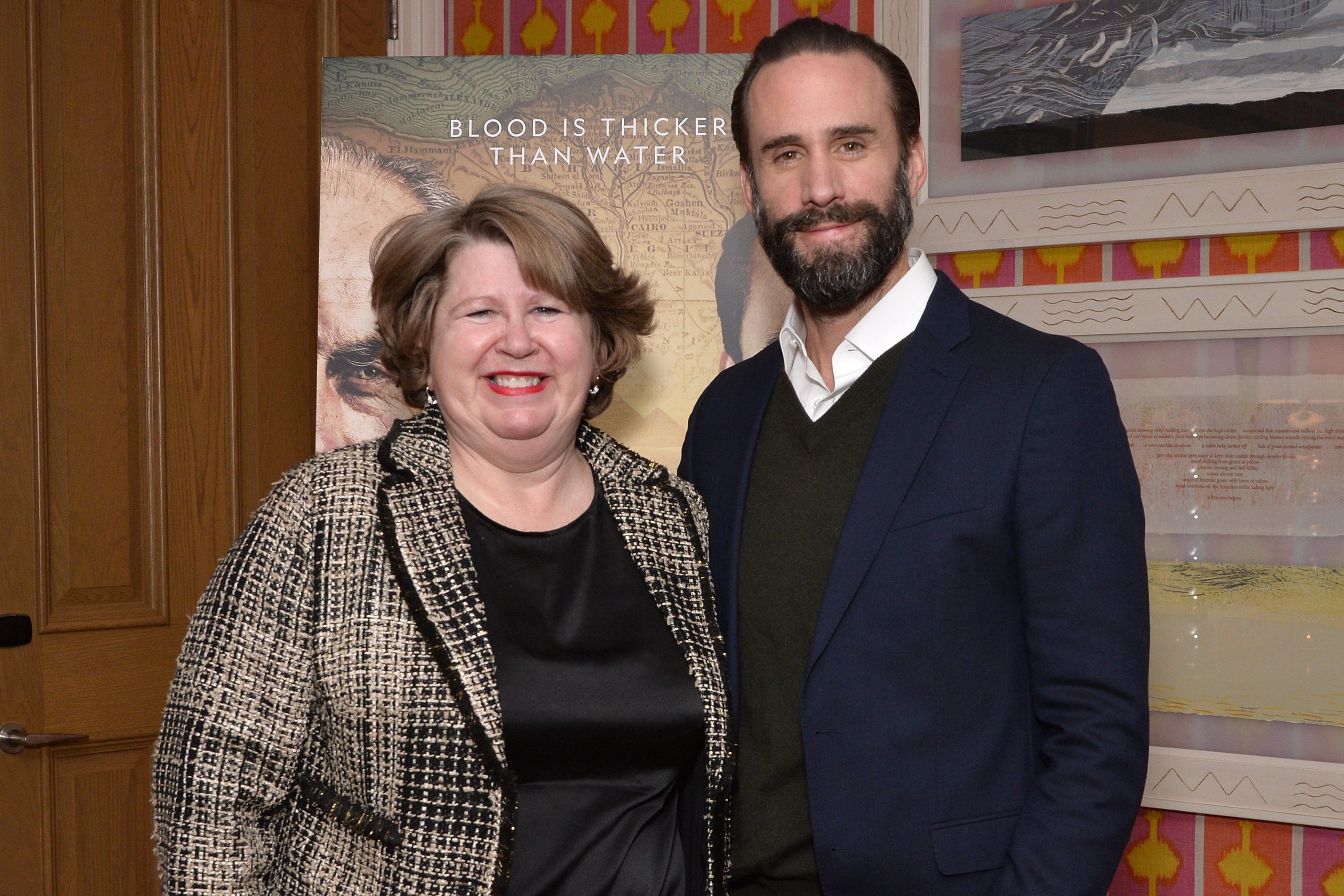 Photo of Jules Oldroyd and Joseph Fiennes 