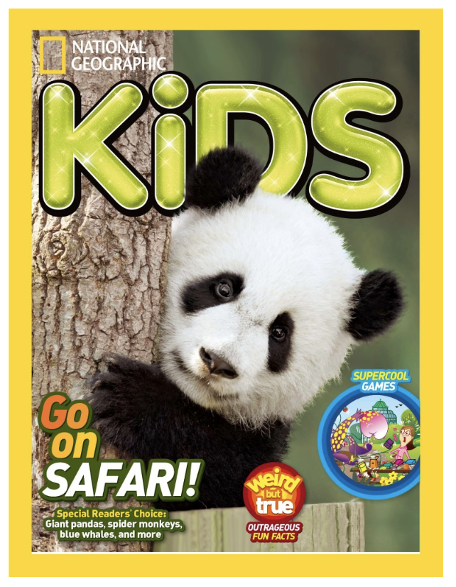 Picture of Nat Geo Kids magazine cover