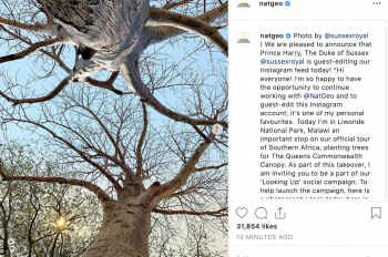 HRH The Duke Of Sussex to Guest Edit National Geographic’s Instagram Account