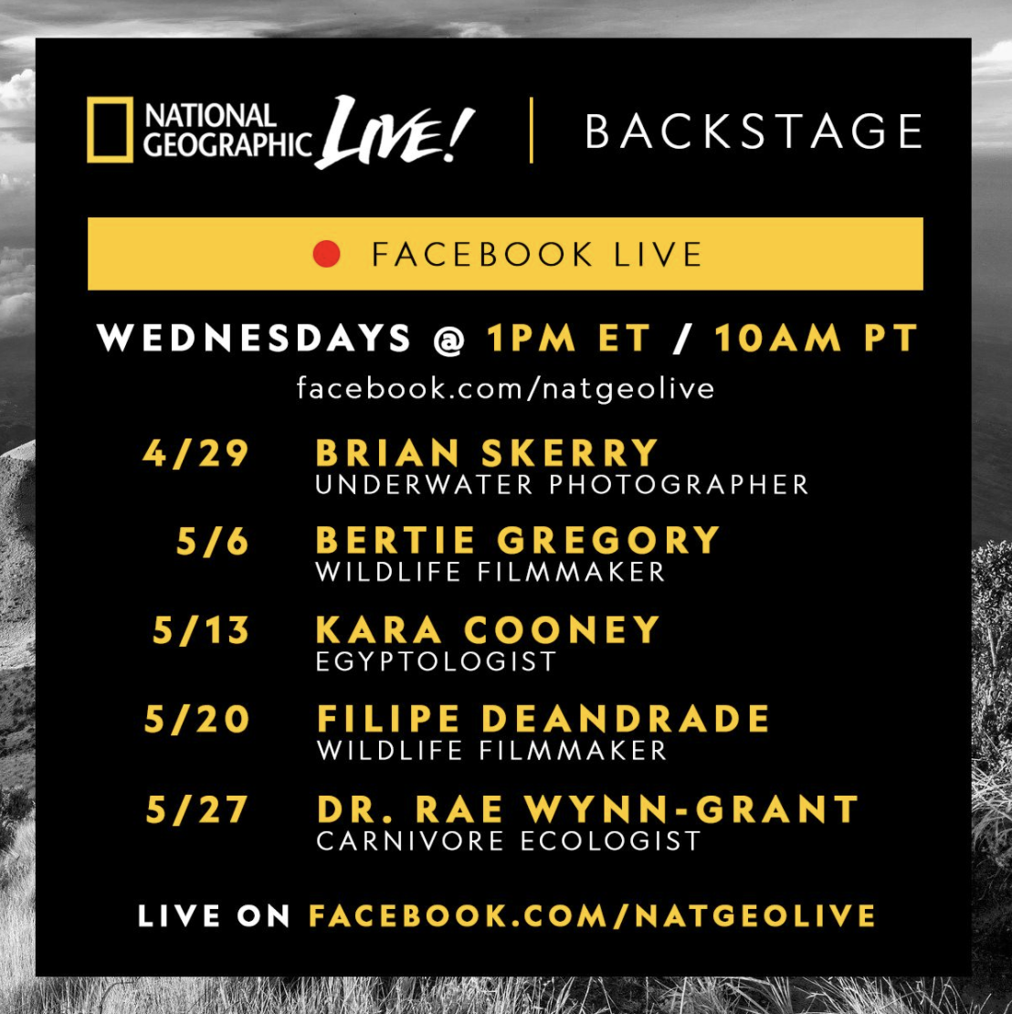 'National Geographic Live' Begins New Virtual Speaker Series National